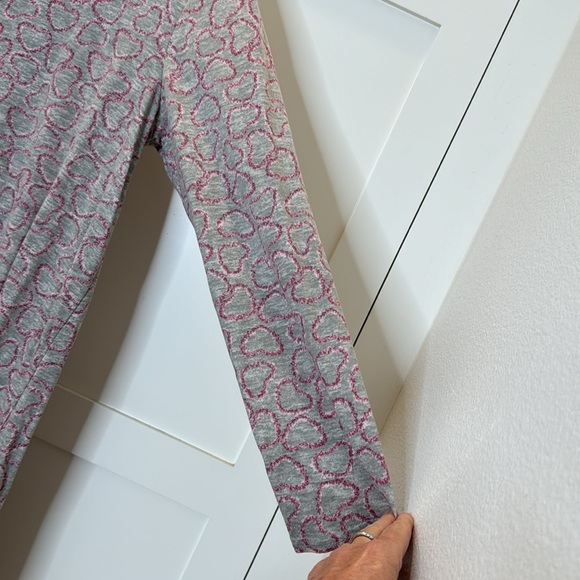 Laura Scott Women’s Night tshirt night gown long sleeve hearts medium - Picture 6 of 10